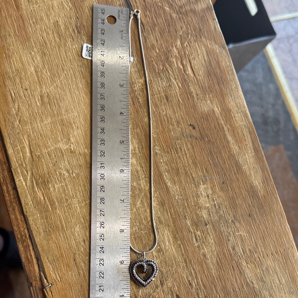 Consignment Item.. Sterling Silver Black And White Diamond View 5